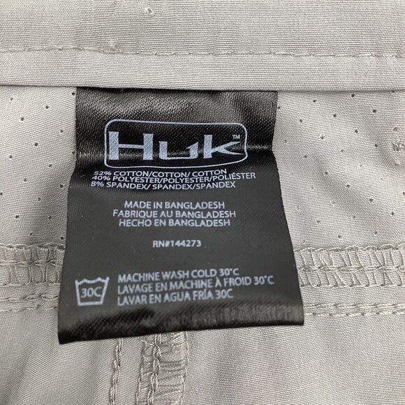 Huk Mens Next Level Fishing Hiking Pants Overcast Grey Size XL NWT - Picture 10 of 16